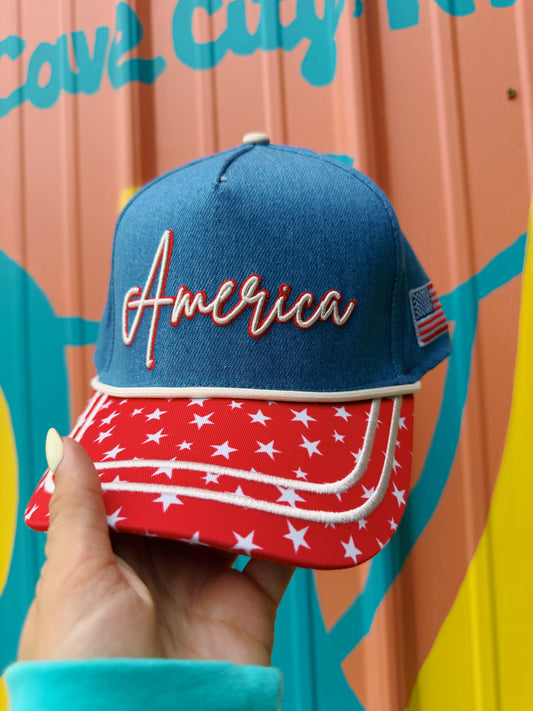 American Embroidered Trucker Hat