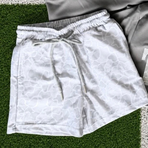 Light Camo Drawstring Shorts (Youth & Adult)