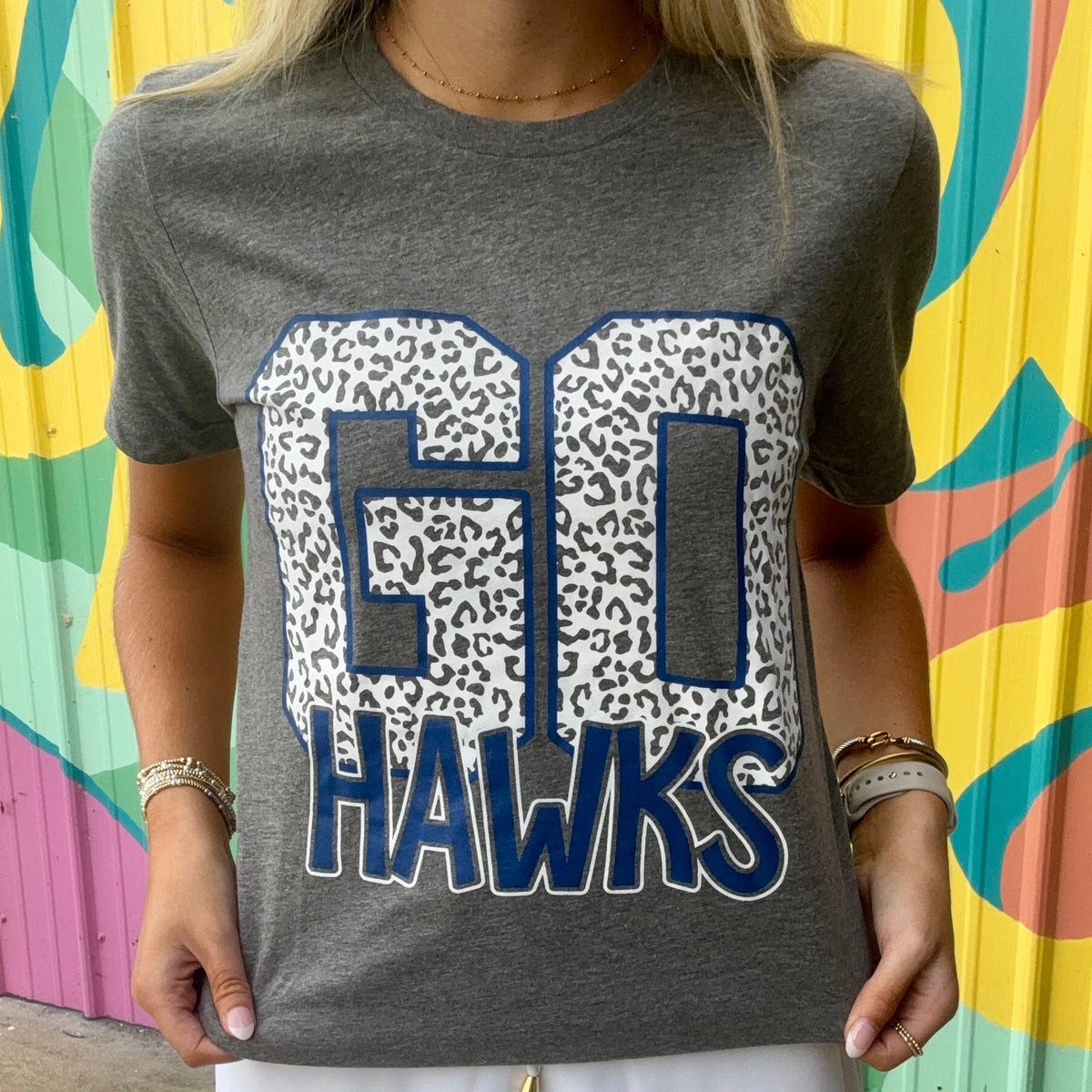 Go Hawks Cheetah Print Tee