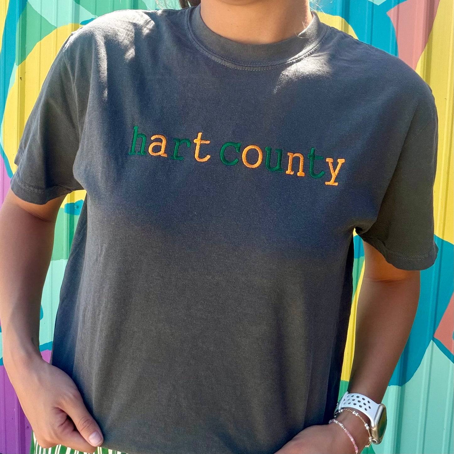 Hart County Embroidered Comfort Colors Tee (Youth & Adult)