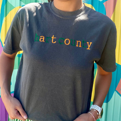 Hart County Embroidered Comfort Colors Tee (Youth & Adult)