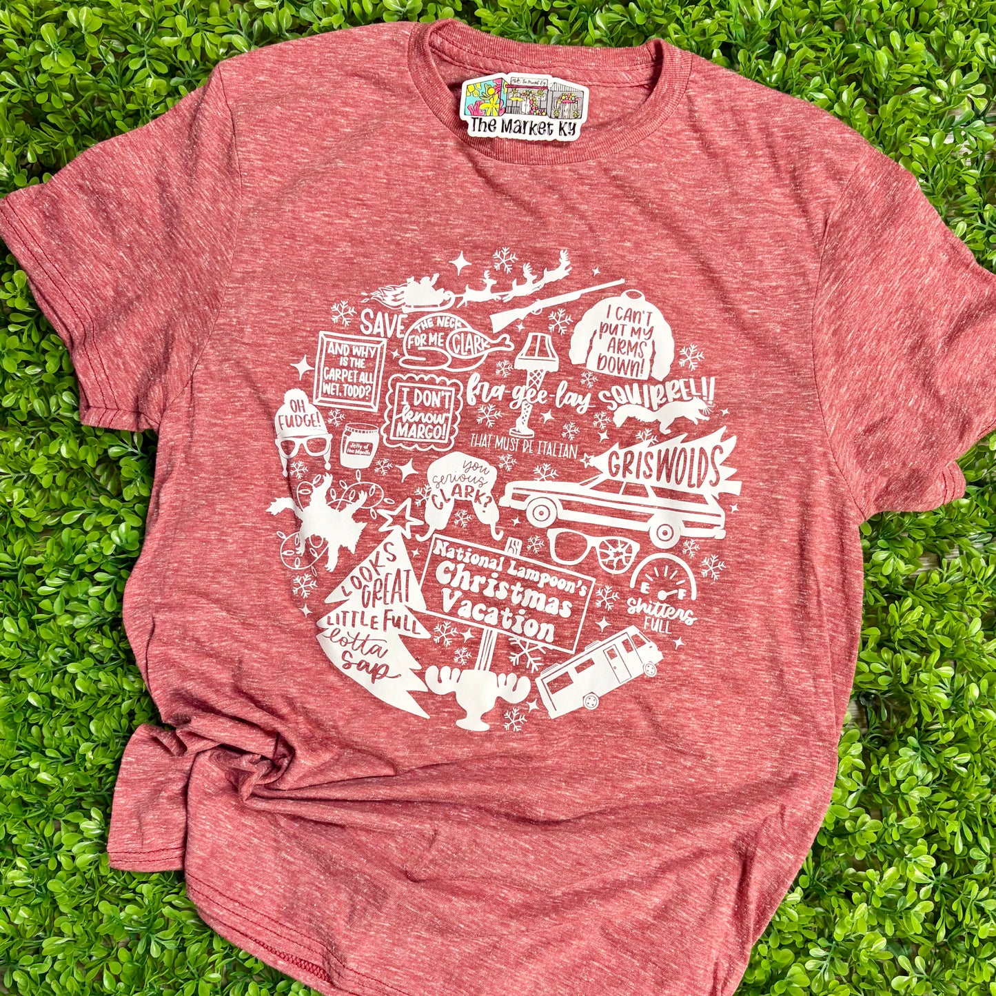 Christmas Va-cay Collage Tee