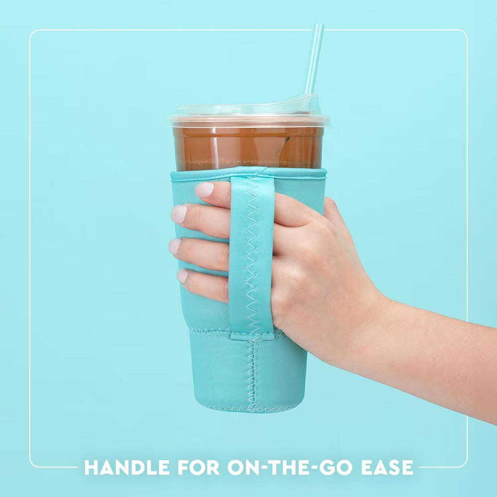 Swig Pumpkin Check Iced Cup Coolie (Large)