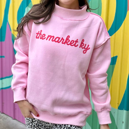 The Market Ky Pink Mock Neck