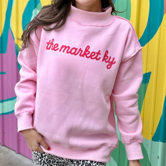 The Market Ky Pink Mock Neck