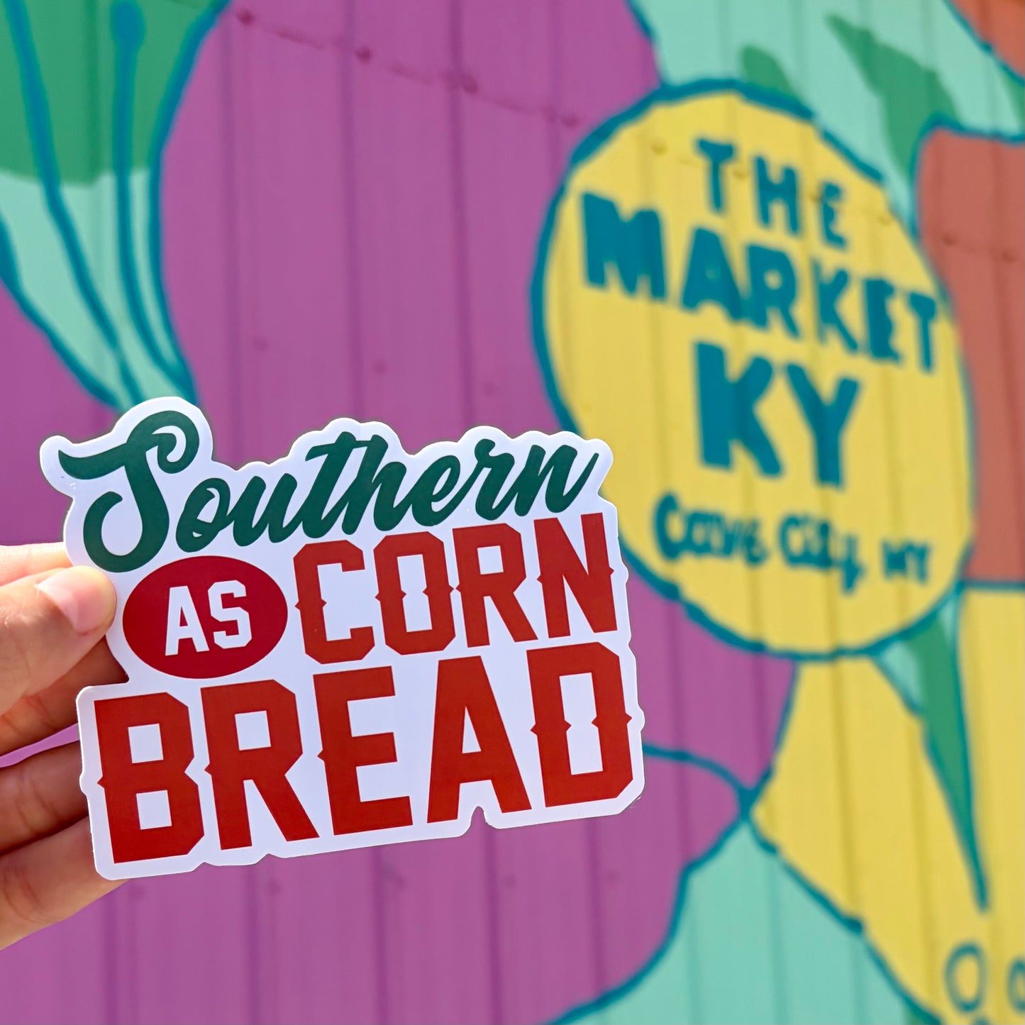 Southern as Cornbread Sticker