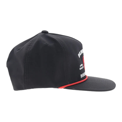 Hooey Men’s Rank Stock Hat - Full Surround Black with White/Red Embroidery