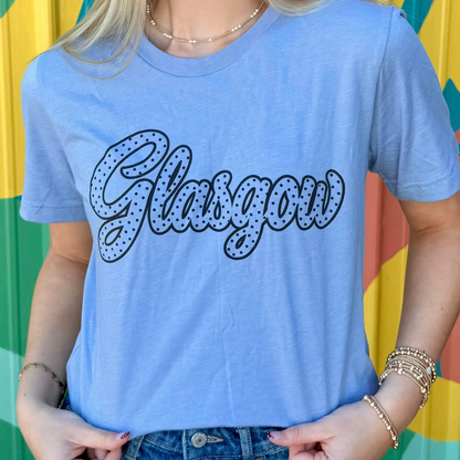 Glasgow Polka Dot Tee - Blue
