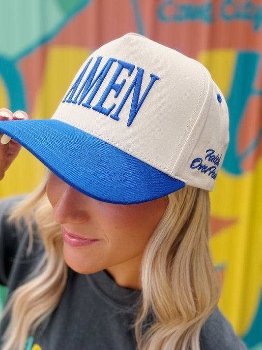 Amen Blue Trucker Hat