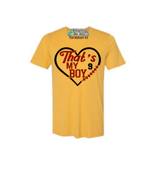That's My Boy Custom Football Player Tshirt