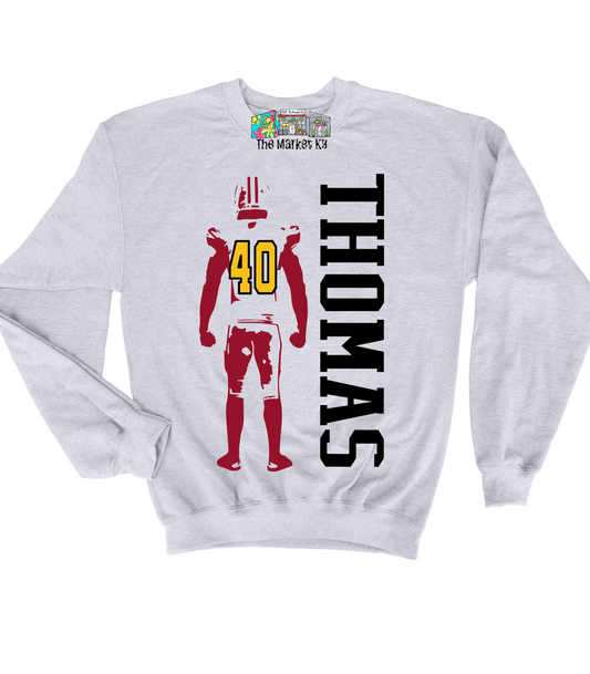 Custom Football Player Sweatshirt