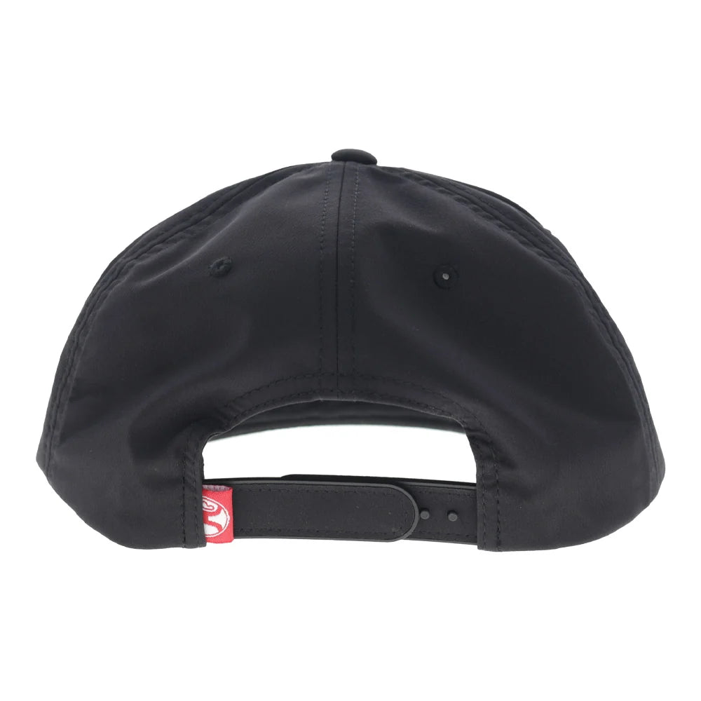 Hooey Men’s Rank Stock Hat - Full Surround Black with White/Red Embroidery