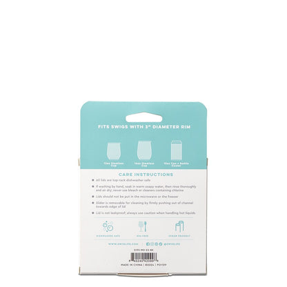 Swig Black EZ Slider Lid (Medium)