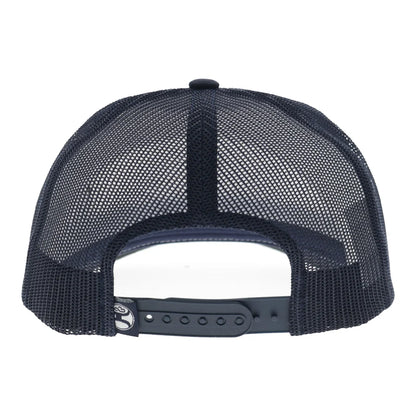 Hooey Men’s Salado Trucker Hat - White/Navy with Red/White/Navy Patch