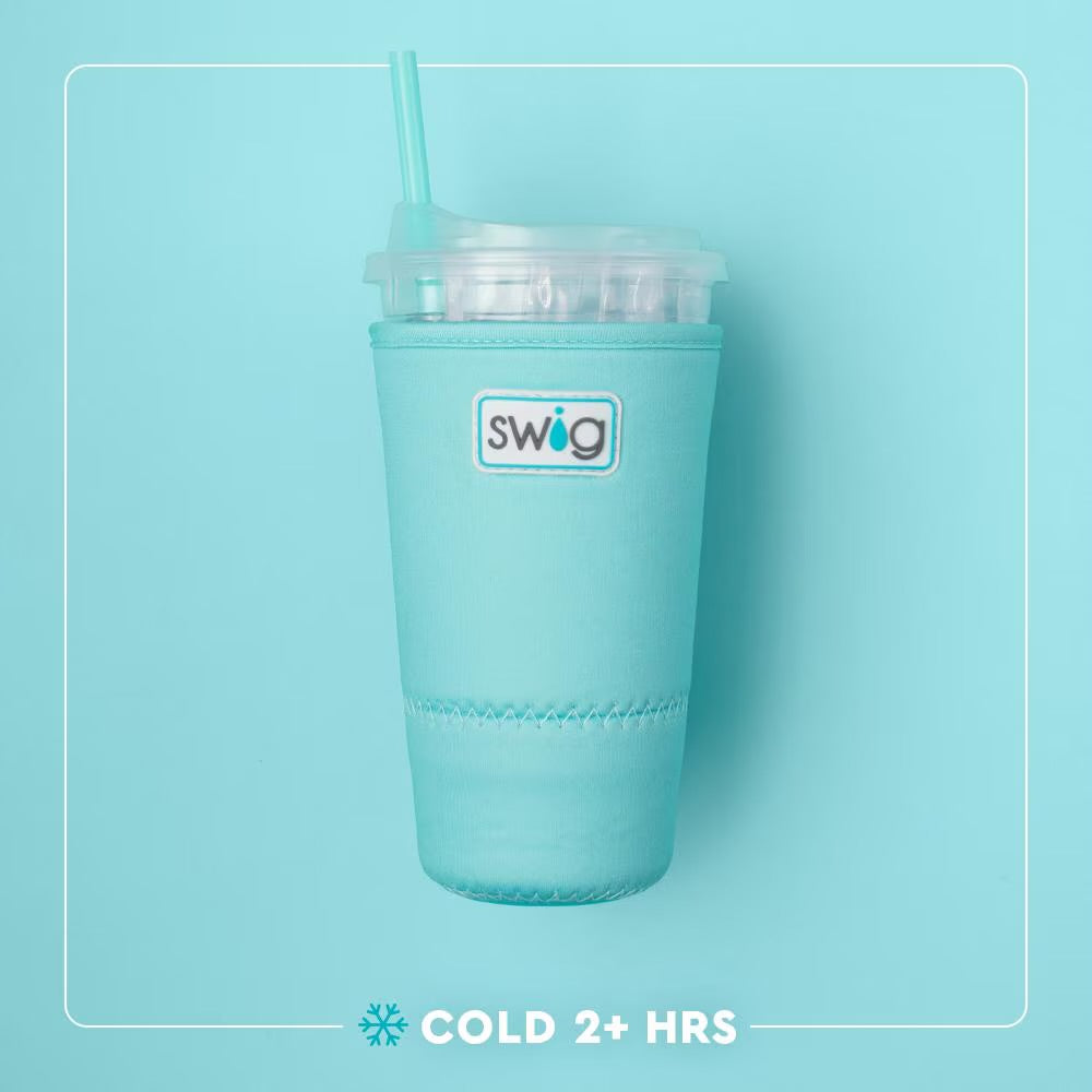 Swig Pumpkin Check Iced Cup Coolie (Large)