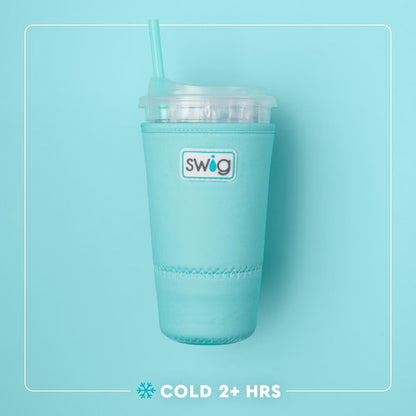 Swig Pumpkin Check Iced Cup Coolie (Large)