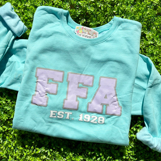 Officially Licensed FFA Sweatshirt - Teal/Purple