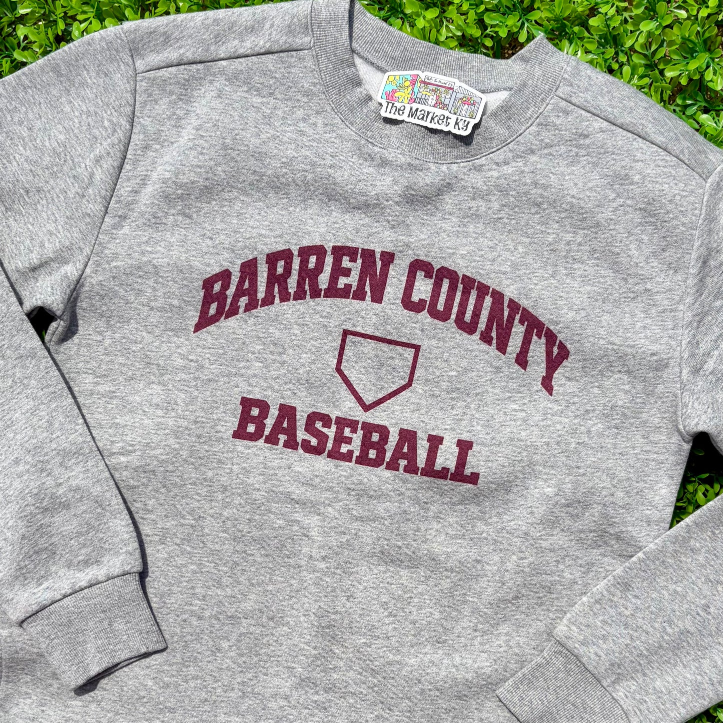 Barren County Baseball Athletic Sweatshirt - Sport Grey