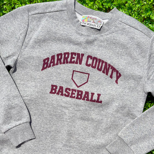Barren County Baseball Athletic Sweatshirt - Sport Grey
