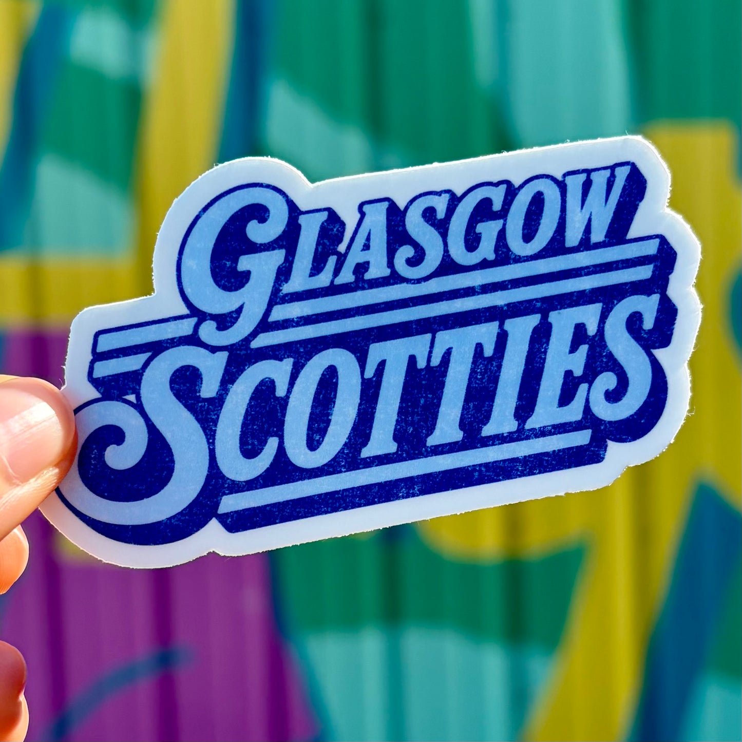 Retro Glasgow Scotties Sticker