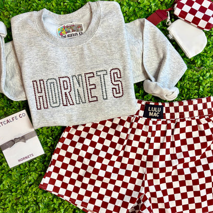 Hornets Spirit Stud Embroidered Sweatshirt