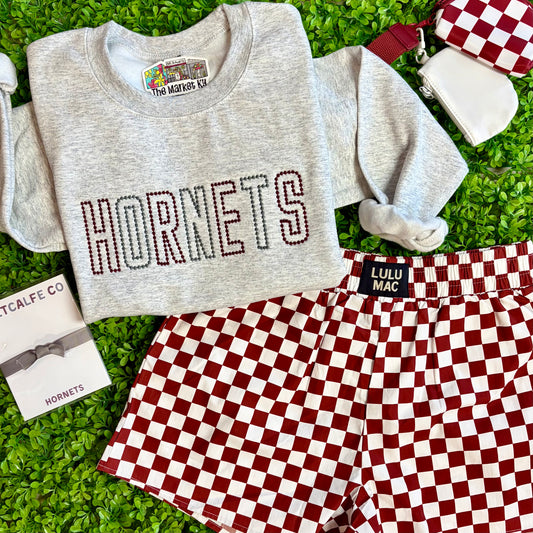Hornets Spirit Stud Embroidered Sweatshirt