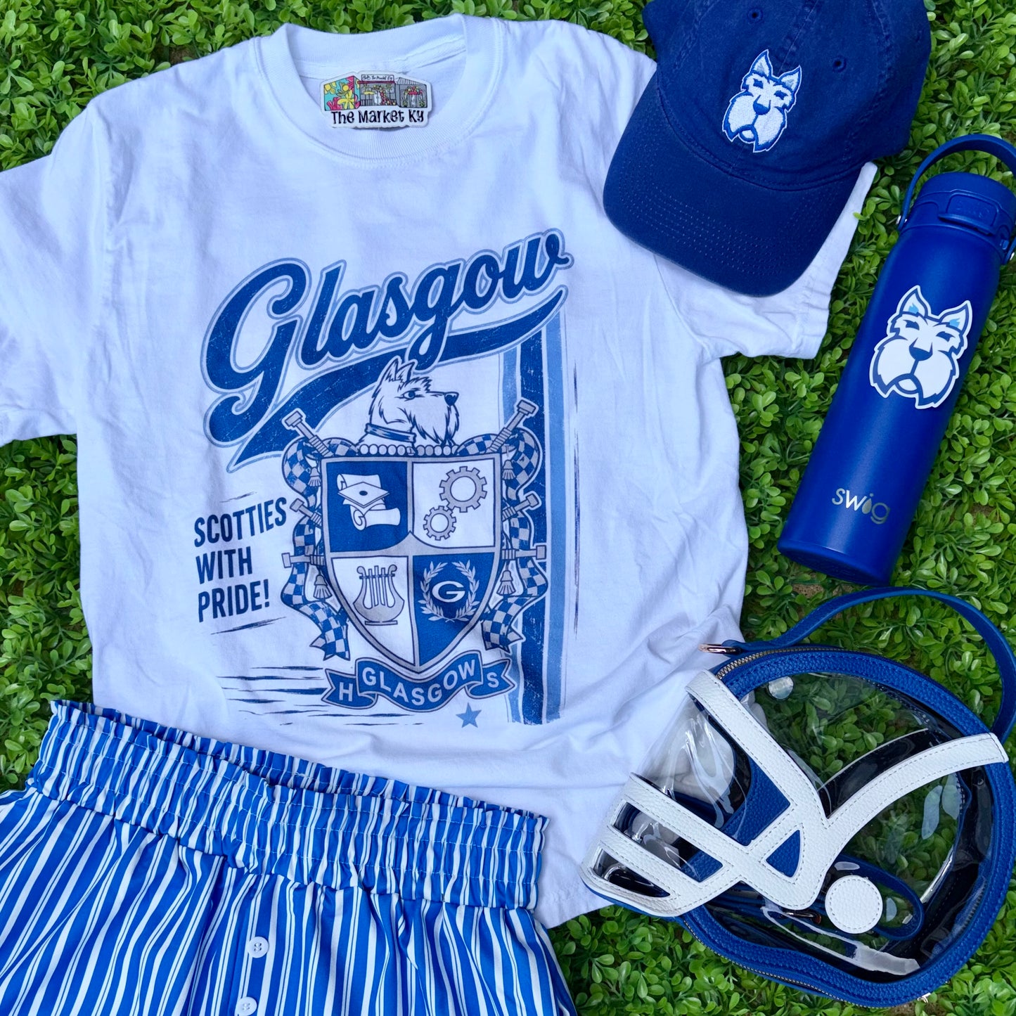 Glasgow Official Crest Comfort Colors Tee