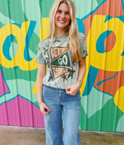 Hart County Raiders Pennants Acid Wash Comfort Colors Tee