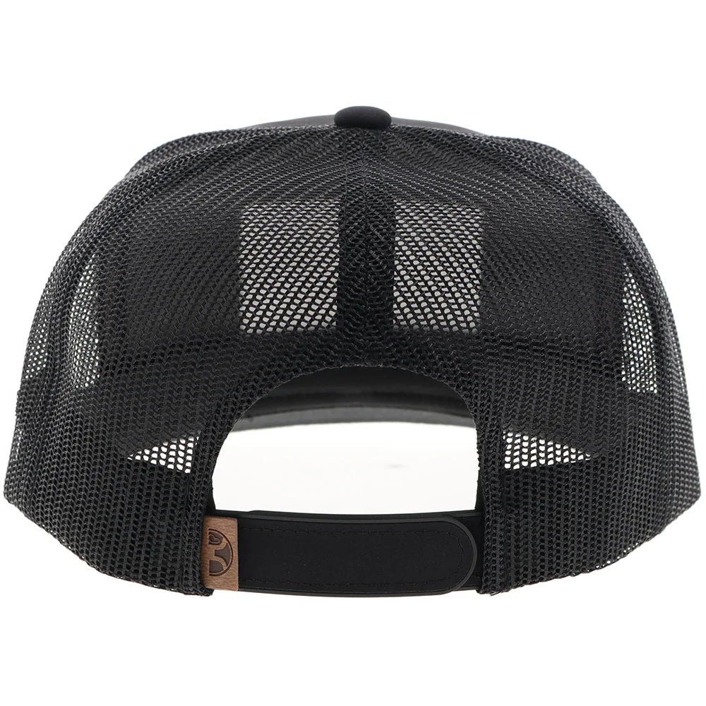 Hooey Liberty Roper Men’s Trucker Hat - Black w/ Leather Patch
