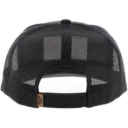 Hooey Liberty Roper Men’s Trucker Hat - Black w/ Leather Patch