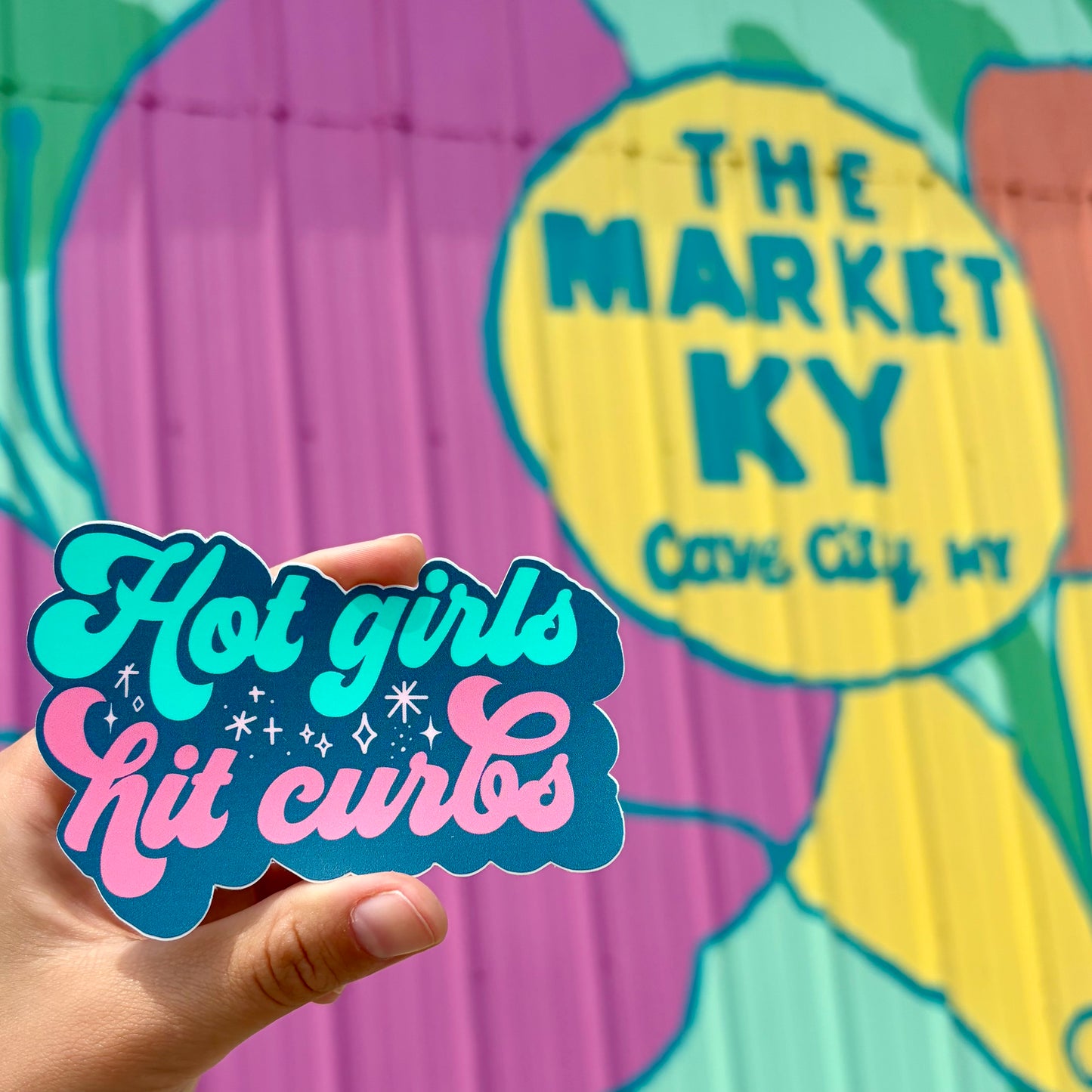 Hot Girls Hit Curbs Window Sticker