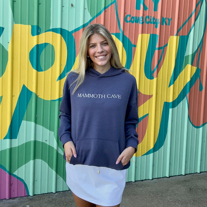 Mammoth Cave Embroidered Oversized Scuba Hoodie