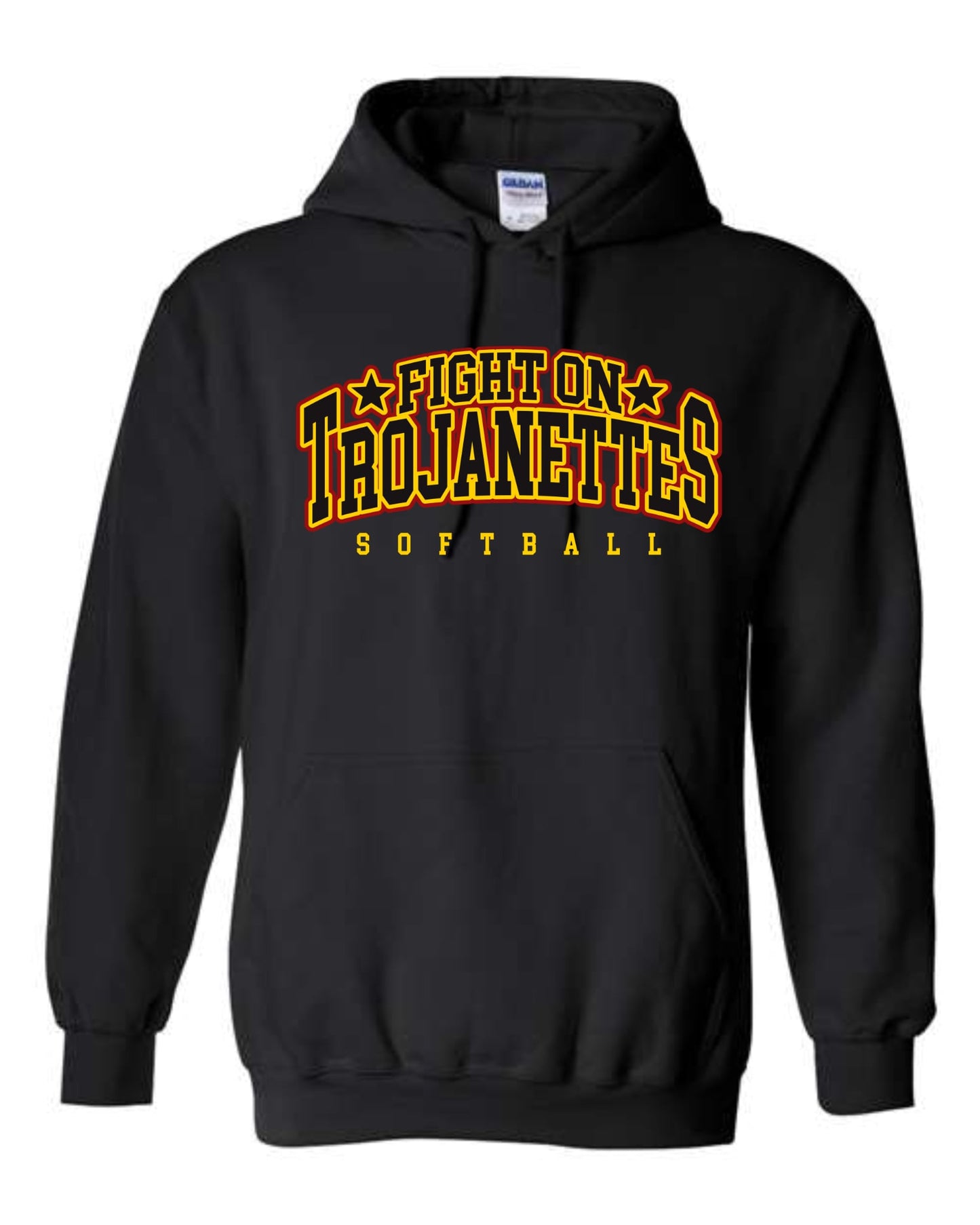 Fight On Trojanettes Softball Hoodie - Black