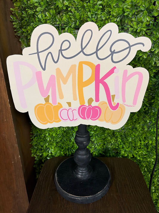 Hello Pumpkin Topper