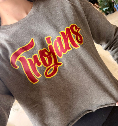 Trojans Cropped Crewneck