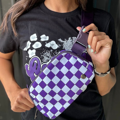 School Spirit Checkered Belt Bags (Options)