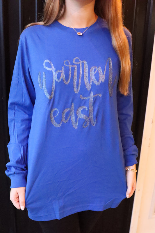 Warren East Glitter Long Sleeve Tee