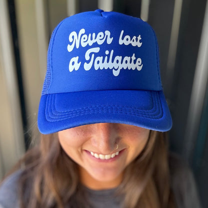 Never Lost A Tailgate Trucker Hat (Options)