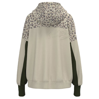 Hooey Ladies Casa Hoody - Cream/Leopard