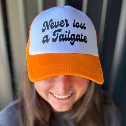 Never Lost A Tailgate Trucker Hat (Options)