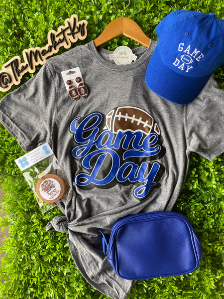 Game Day Football Tee-Blue