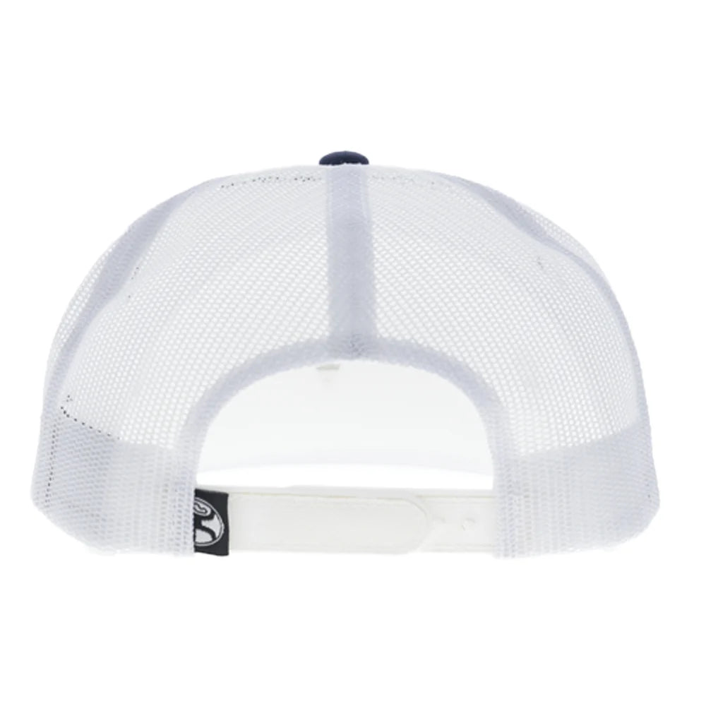 Hooey CR129 Cactus Ropes Trucker Snapback Hat - White/Navy
