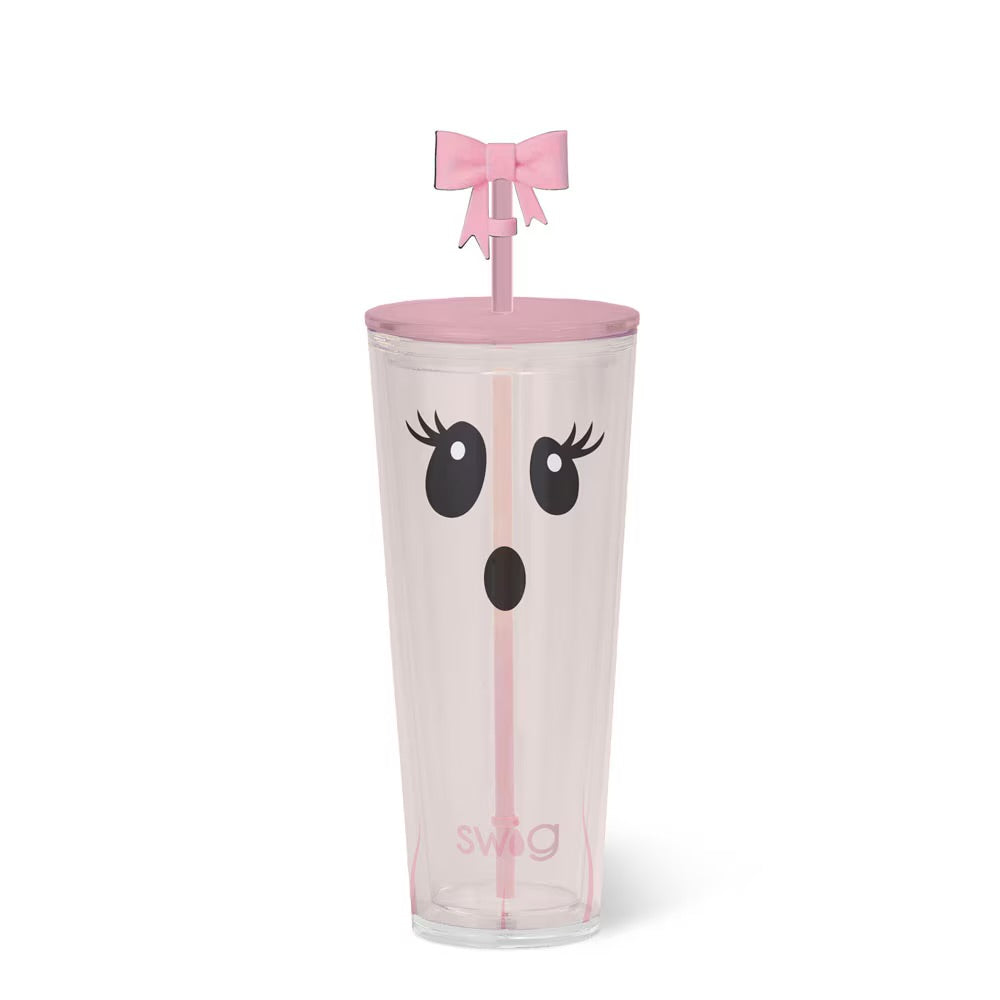 Swig 24 Oz Boo Crew Ghost Plastic Tumbler