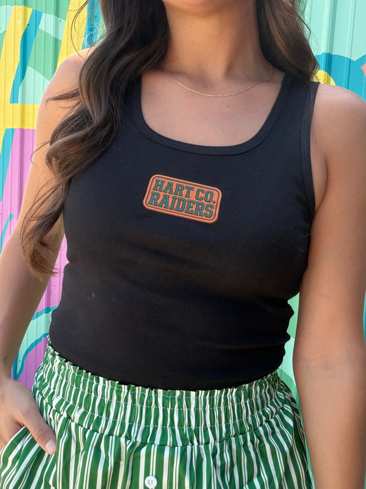 Hart County Raiders Faux Patch Fitted Tank