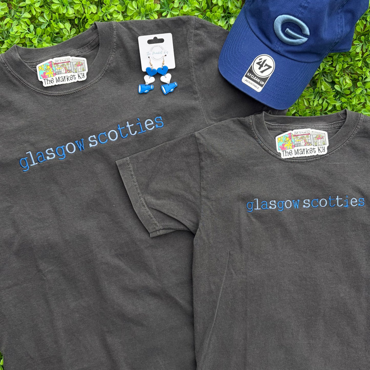 Glasgow Scotties Embroidered Comfort Colors Tee (Youth & Adult)