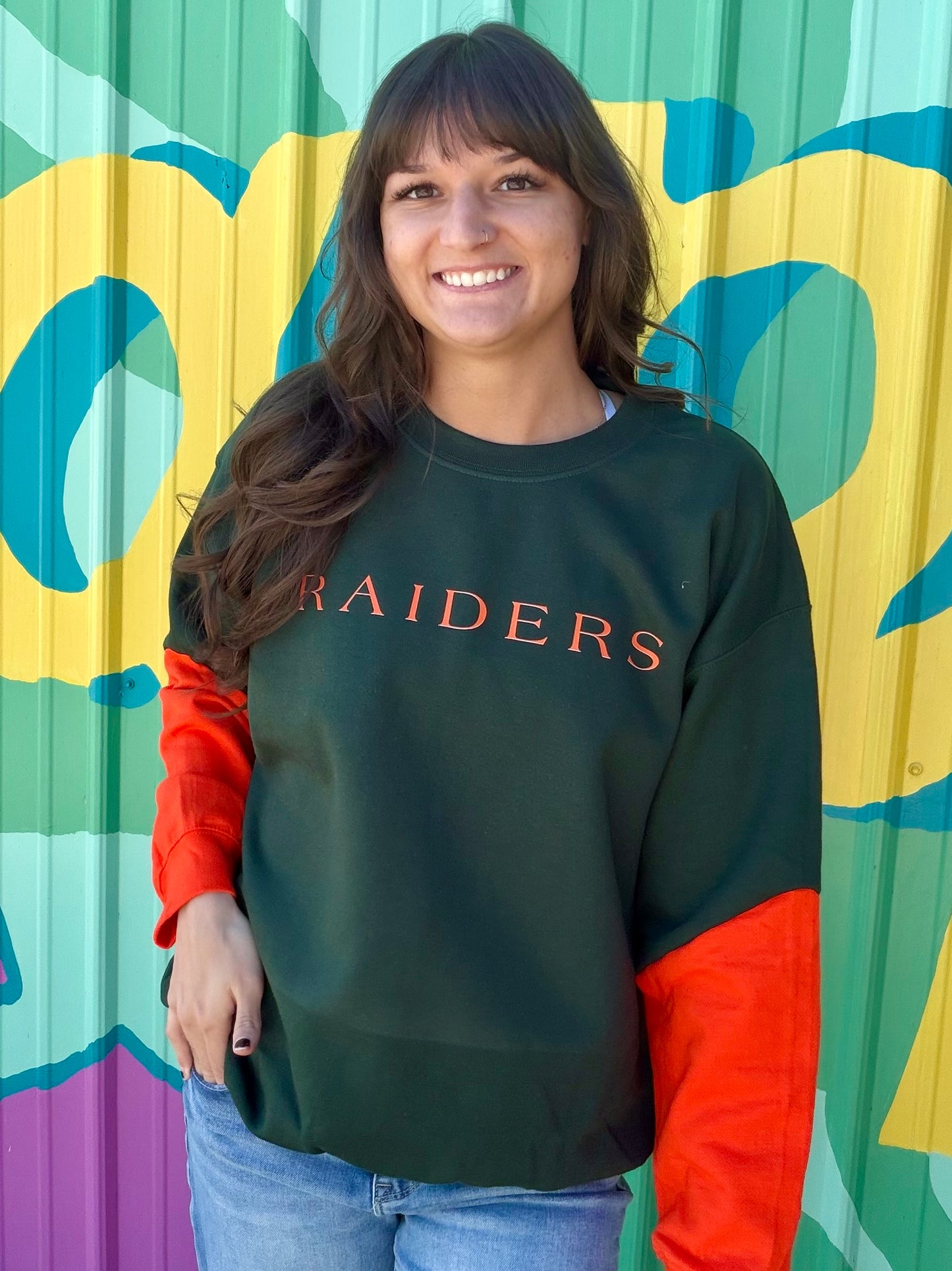 Raiders Split Sleeve Sweatshirt