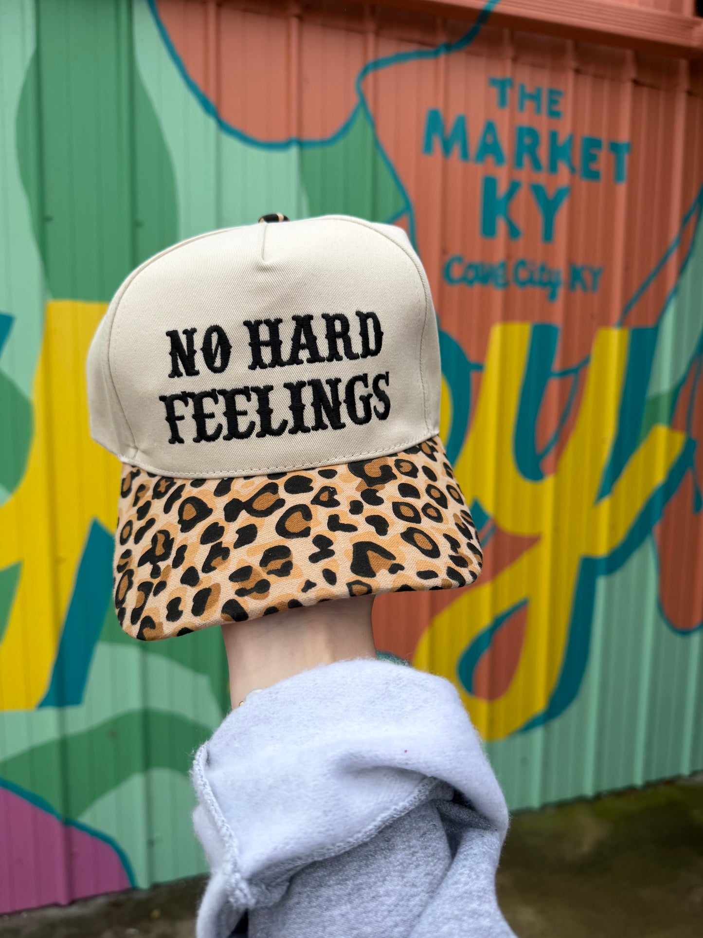 Black & Beige Cheetah No Hard Feelings Hat