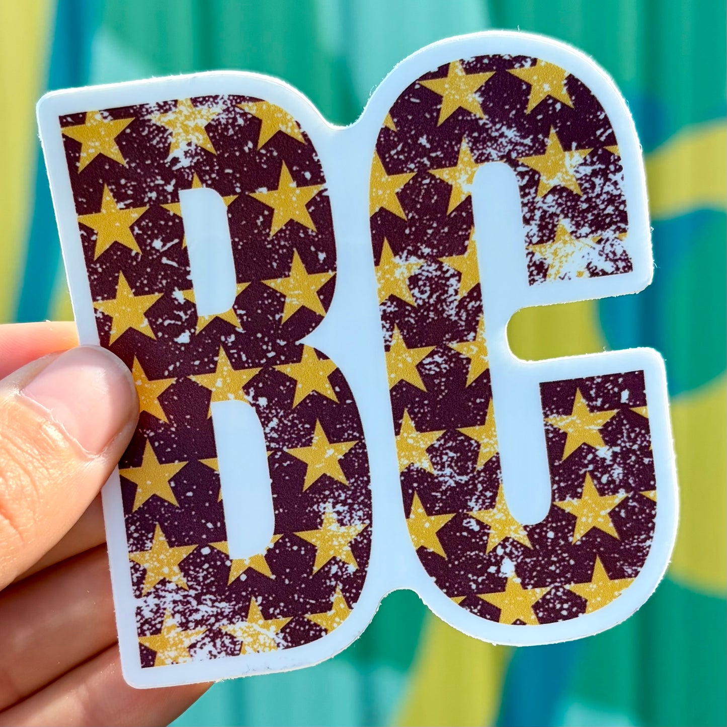 BC Distressed Stars Sticker
