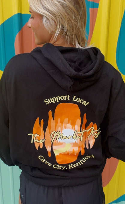 Support Local The Market Ky Hoodie Sweatshirt - Black