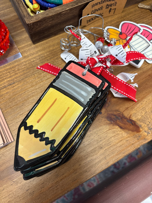 Pencil Ceramic Ornament